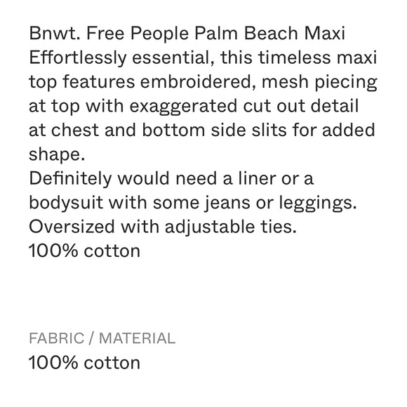 FREE PEOPLE BALI PALM BEACH MAXI DRESS - Picture 11 of 12